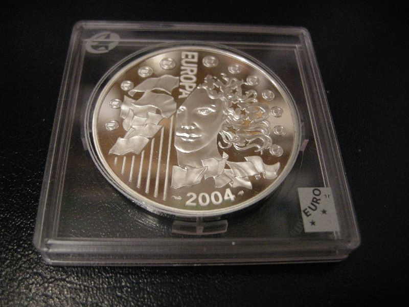 (afbeelding voor) 1½ Euro Frankrijk 2004 Proof Uitbreiding Europa in capsule